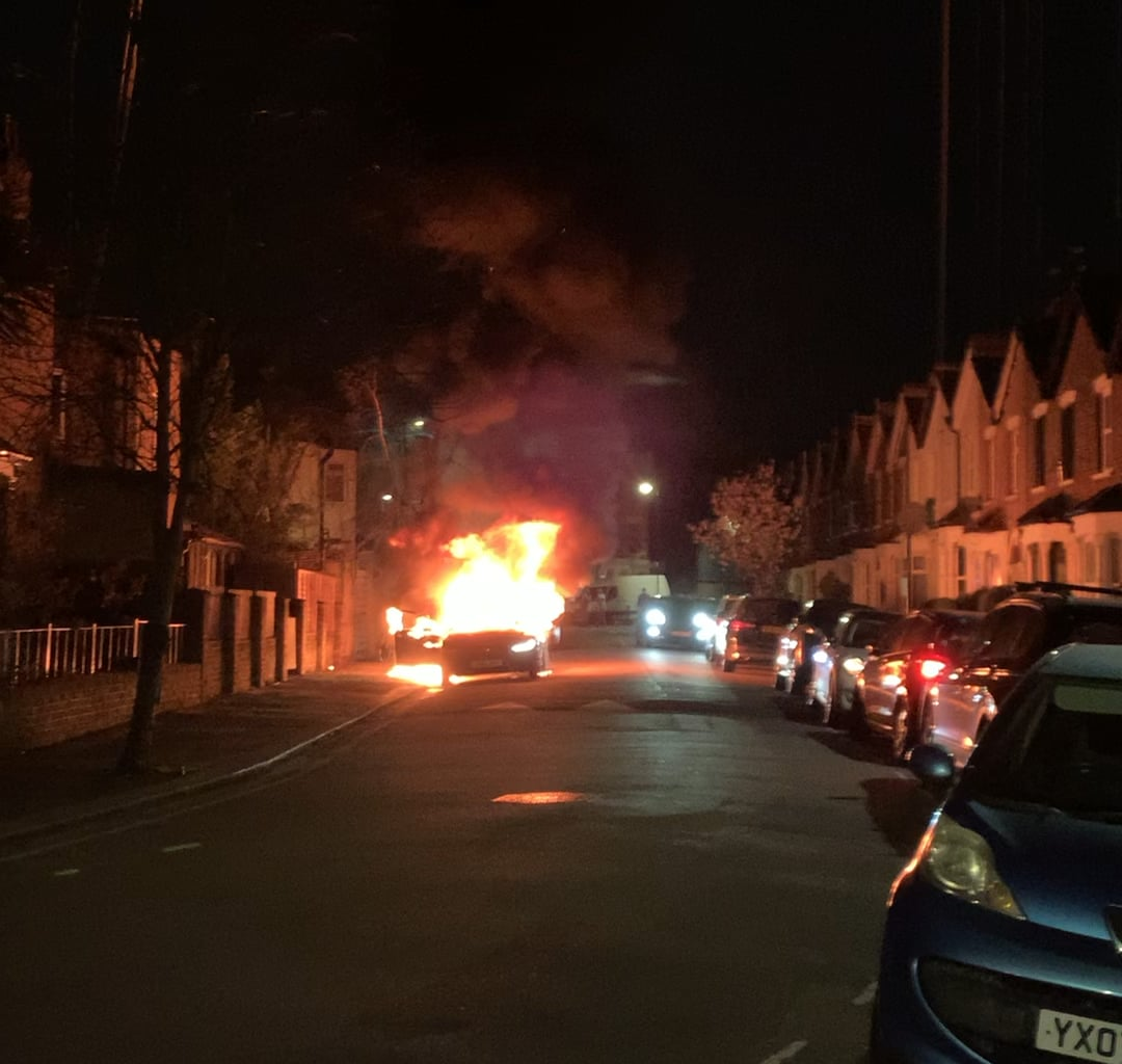Near West Green Road just now