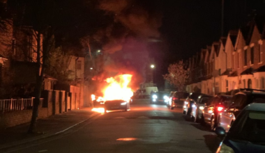 Near West Green Road just now