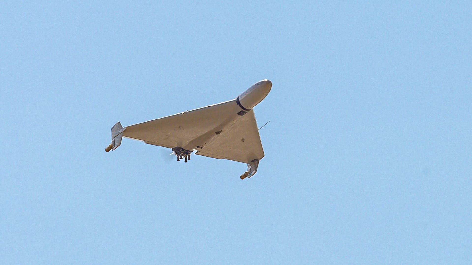 Eine Shahed-Drohne im Flug (Archivbild).