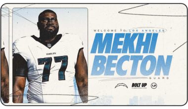 Los Angeles Chargers Sign Mekhi Becton