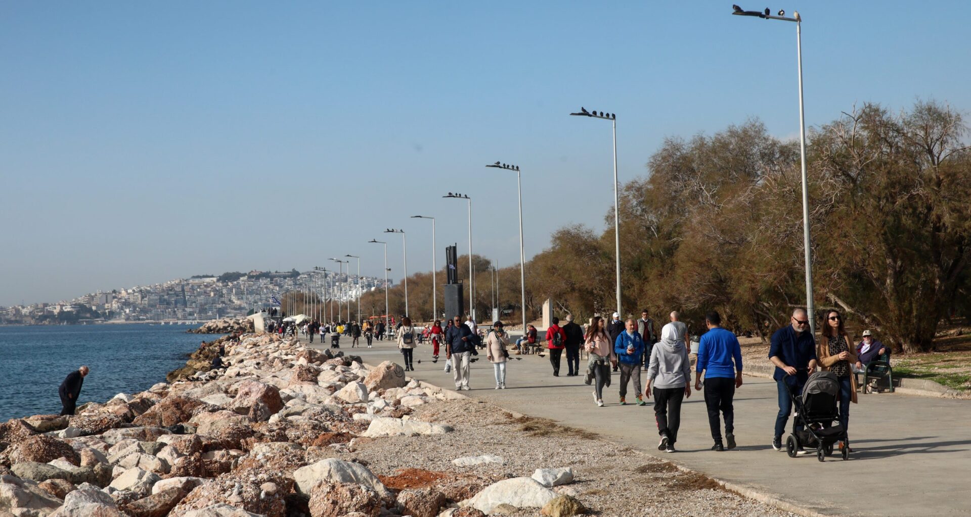 Greece Basks in Summer-Like Weather, but African Dust Looms