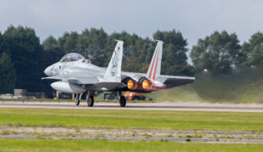 Isreali F-15I on take off at RAF Waddington on 4th September 2019.