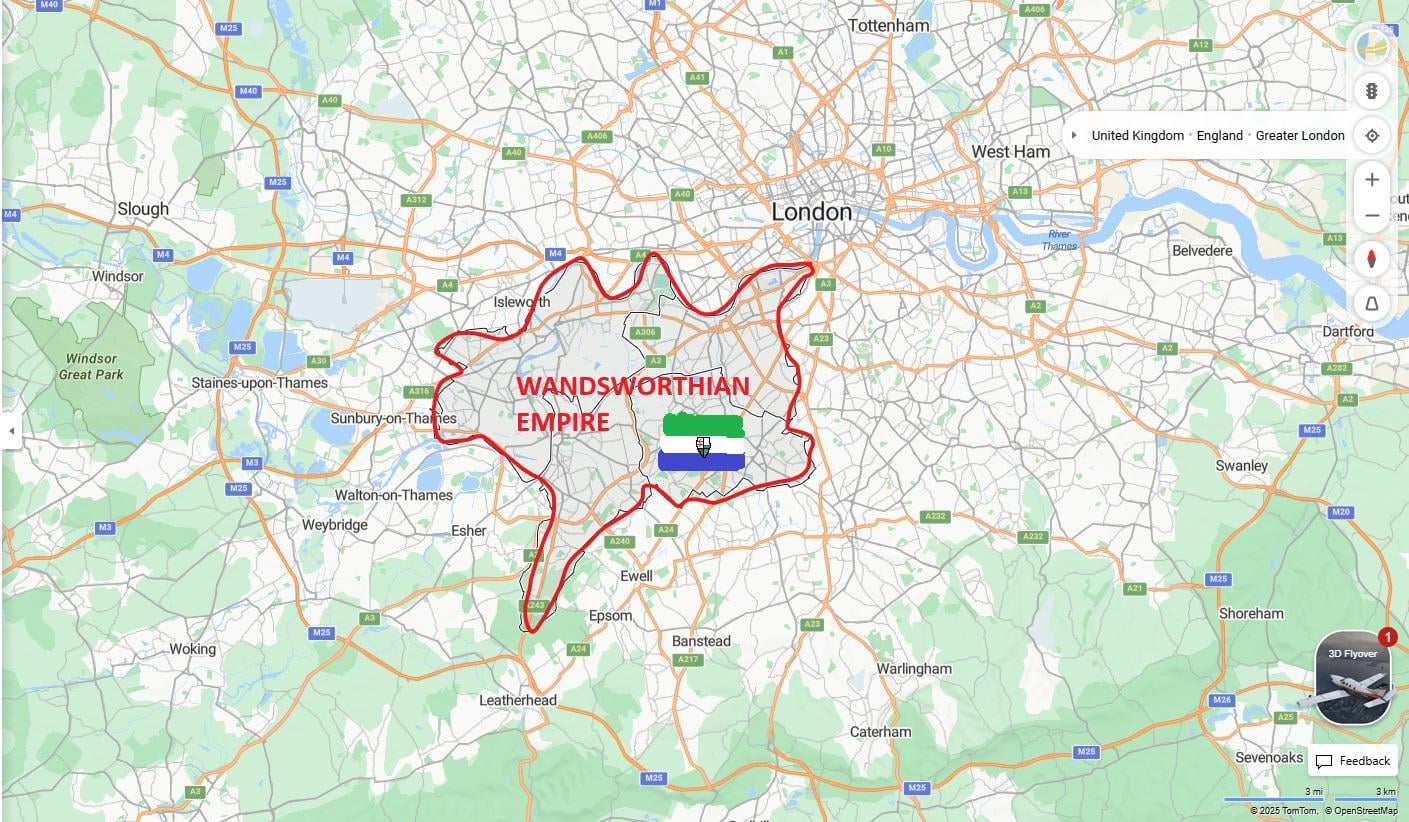 thoughts on my proposal of a state separate from the UK (satirical)