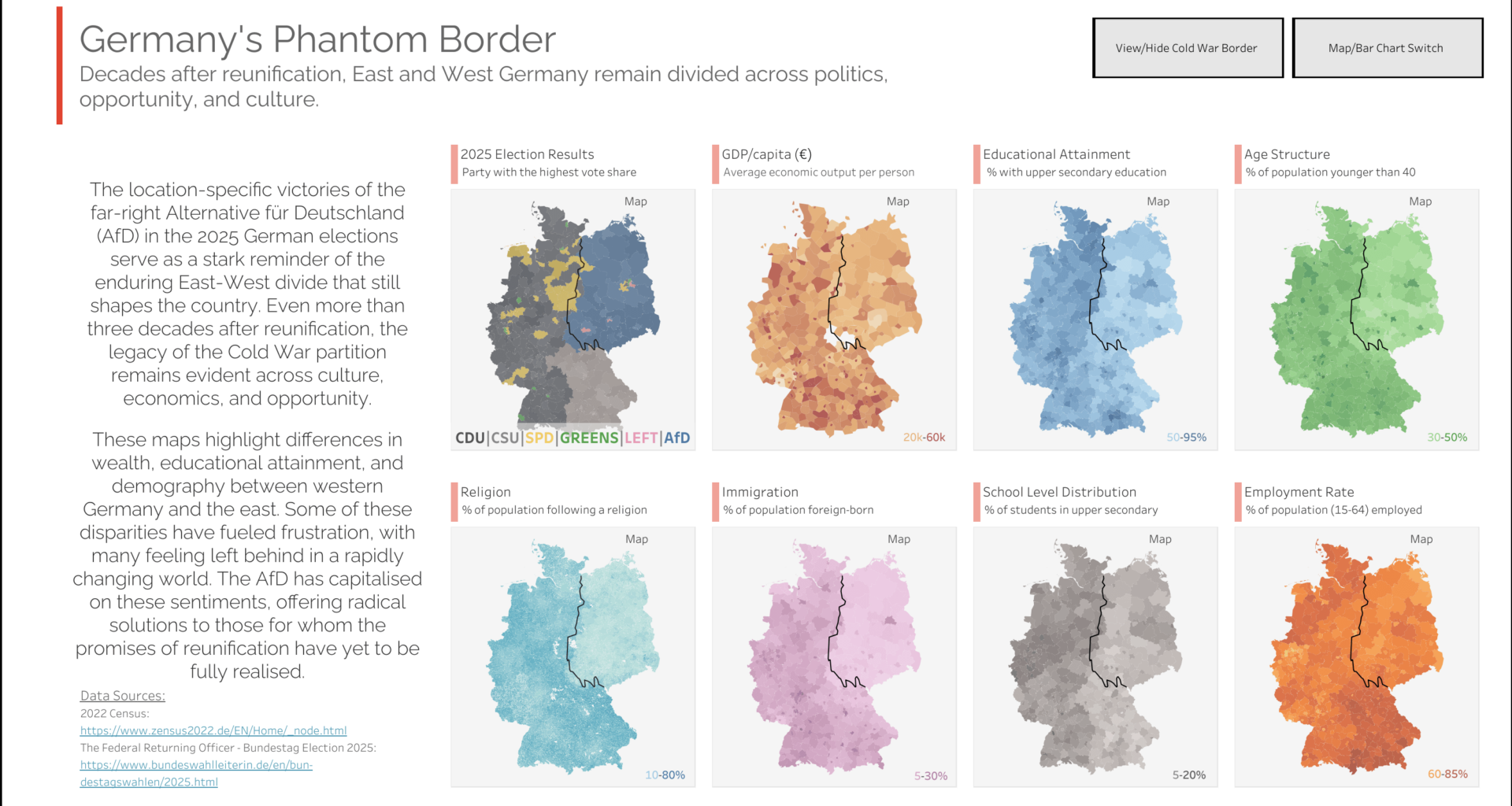 [OC] Germany's Phantom Borders