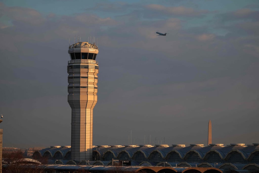 The Reagan National Airport in Arlington, Virginia. The US is considering travel curbs against 41 countries, according to an internal memo. Photo: Getty Images via AFP
