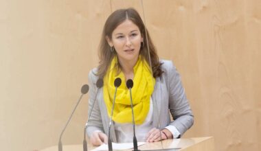 Plakolm (ÖVP) am Rednerpult im Parlament. 18.11.2021