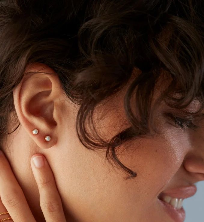 Monica Vinader Mini Pearl Studs