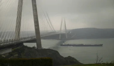 Russian Oil tanker exiting Black Sea