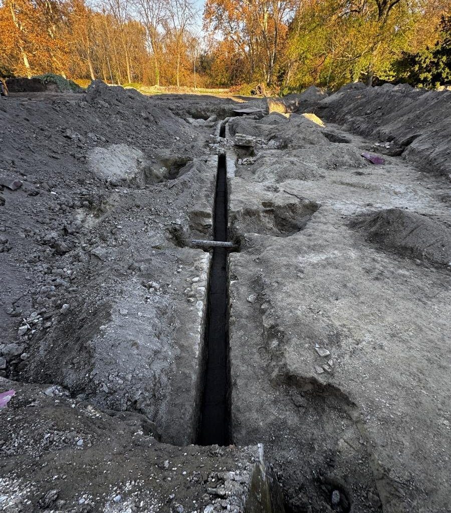 First Roman aqueduct in Slovakia discovered beneath Rusovce Manor