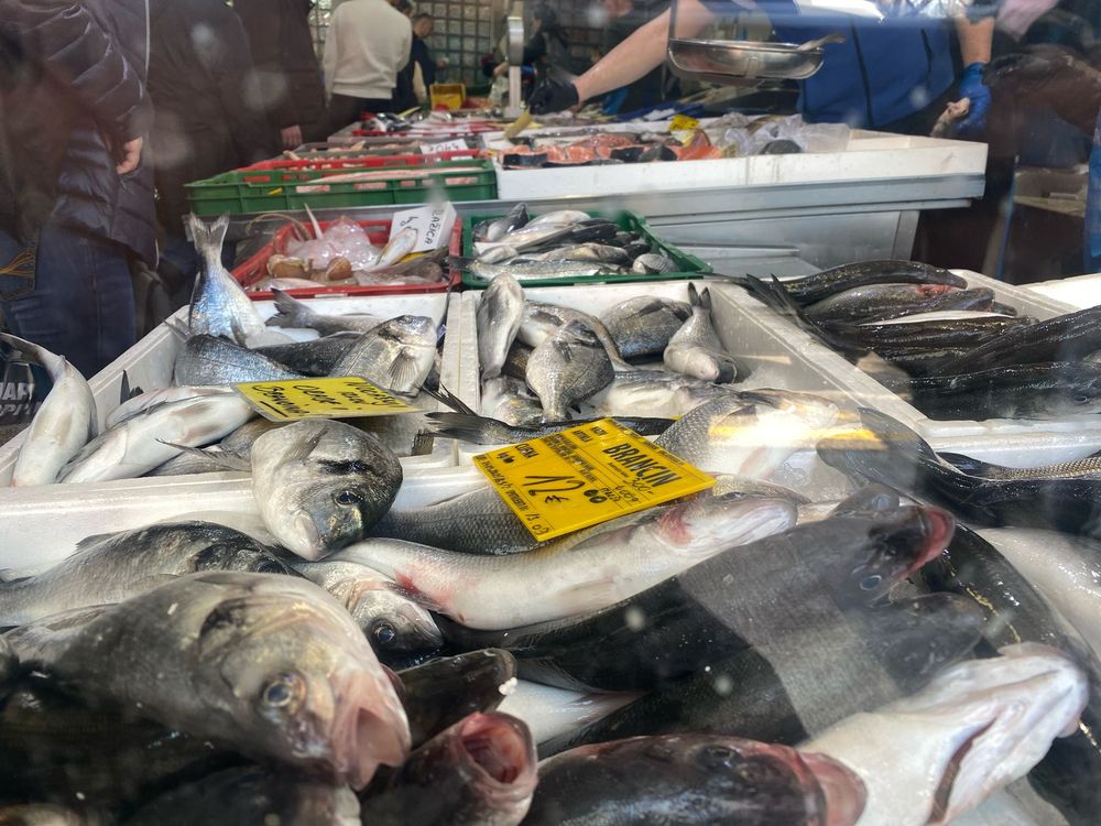 Fish market in Zagreb