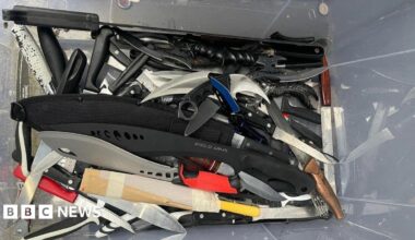 Dozens of knives in first UK hospital amnesty bin