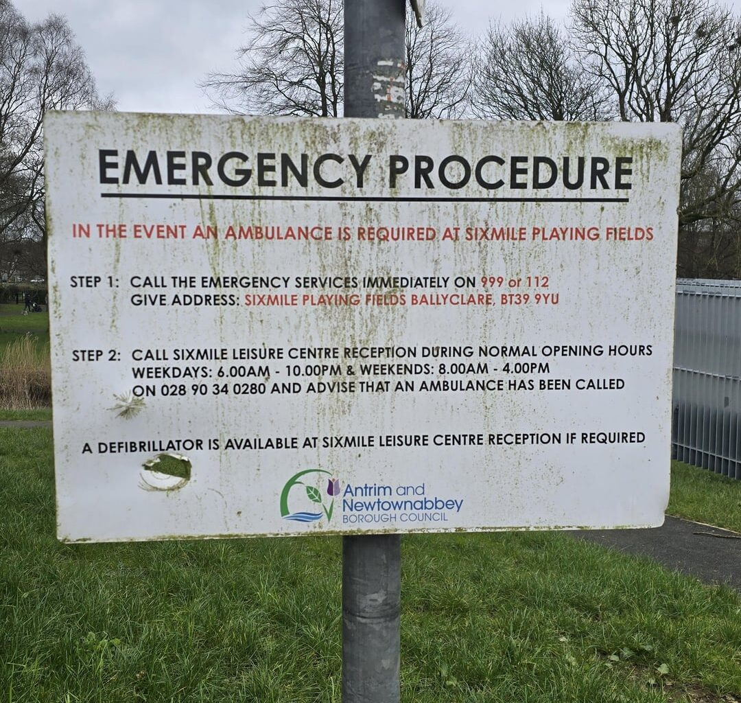 Evening sign cleaning session in Ballyclare