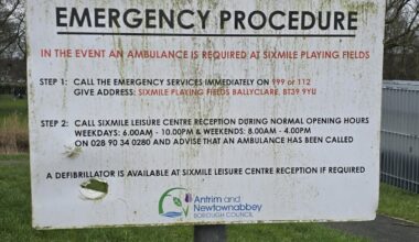 Evening sign cleaning session in Ballyclare