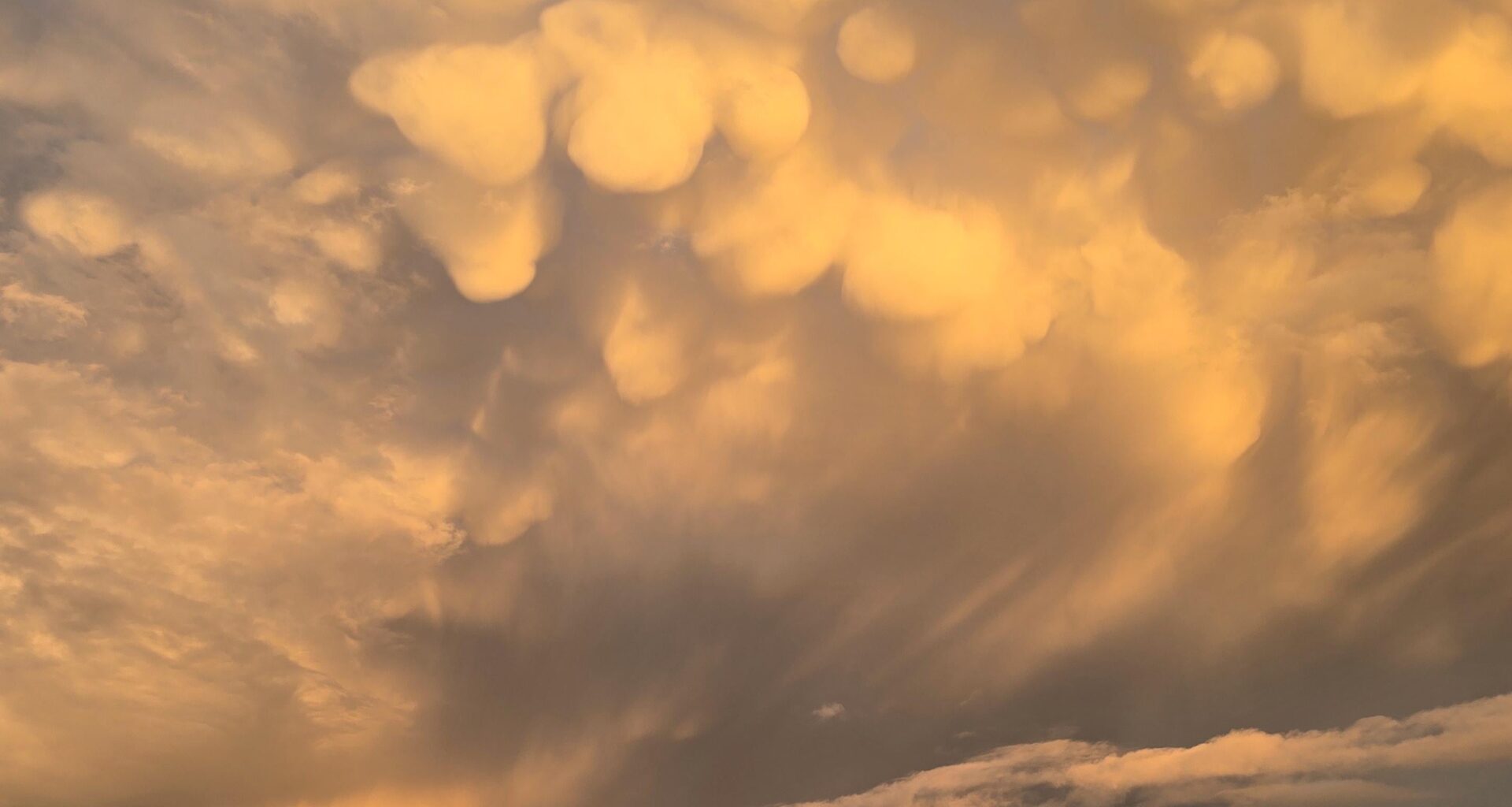 Himmel nach einem Hagel