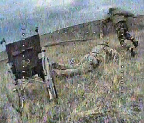 FPV drone strikes Russian disabled assault group of soldiers
