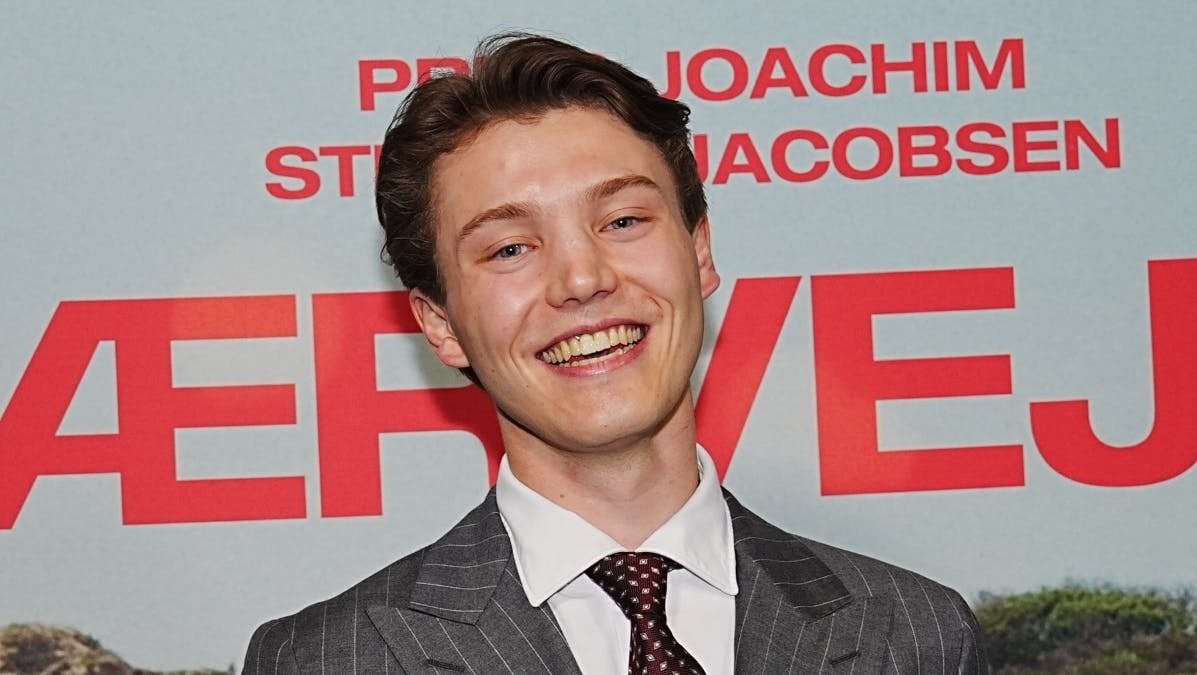 Count Felix of Monpezat attends premiere of father, Prince Joachim's documentary, 'Hærvejen'