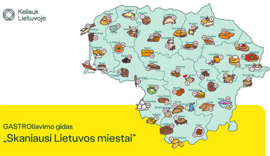 GASTROlėms po Lietuvą – žemėlapis „Skaniausi Lietuvos miestai“