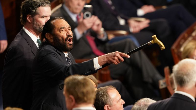 10 Democrats join with Republicans to censure Rep. Al Green for Trump speech protest