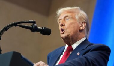 In address about vision for Justice Dept., Trump airs grievances about prior investigations into him