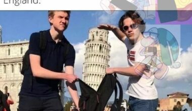 This backpack leaning tower masterpiece is a true work of art.