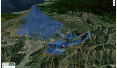 [OC] Visualizing exactly what you can see from any point on Earth