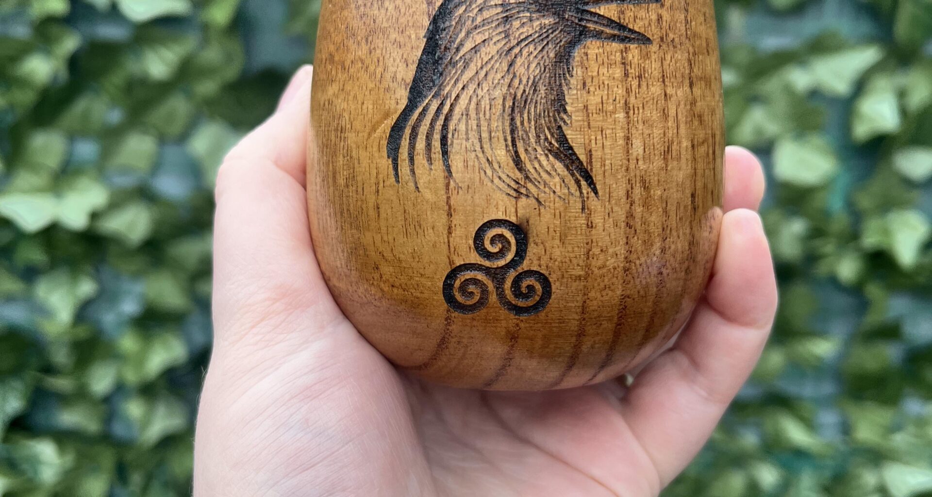 Not too sure how many people here are into Irish mythology/folklore but just wanted to share this Morrigan inspired cup i made