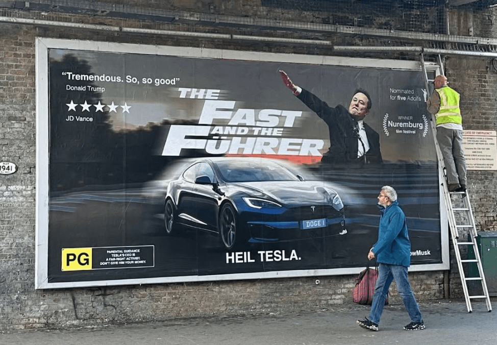 More Anti Elon Musk - London