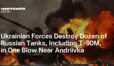 Ukrainian Forces Destroy Dozen of Russian Tanks, Including T-90M, in One Blow Near Andriivka
