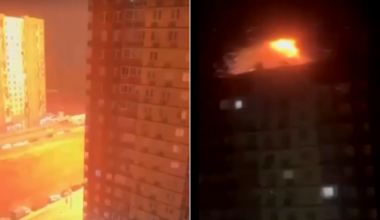 Video shows moment of blast in Moscow region as Ukraine launches largest-ever drone attack