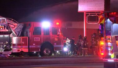 Used tires set on fire outside of DeKalb County business, officials say – WSB-TV Channel 2