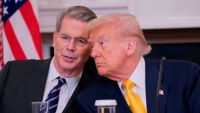 US Secretary of Treasury Scott Bessent and US President Donald Trump