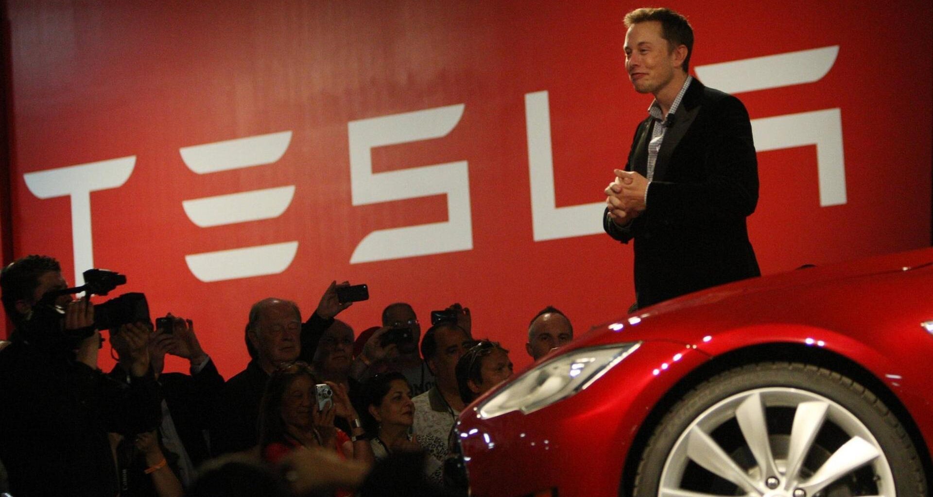 Elon Musk im Tesla-Werk in Fremont, Kalifornien