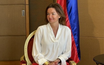 <p>Slovenian Foreign Minister Tanja Fajon during her meeting with Foreign Affairs Secretary Enrique Manalo on Tuesday (March 11, 2025).<em> (Photo by Joyce Rocamora)</em></p>
