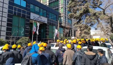March 1 – Tehran, Iran: Power sector workers protest for full-time contracts and equal benefits
