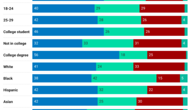 [OC] Political leanings of American youth.