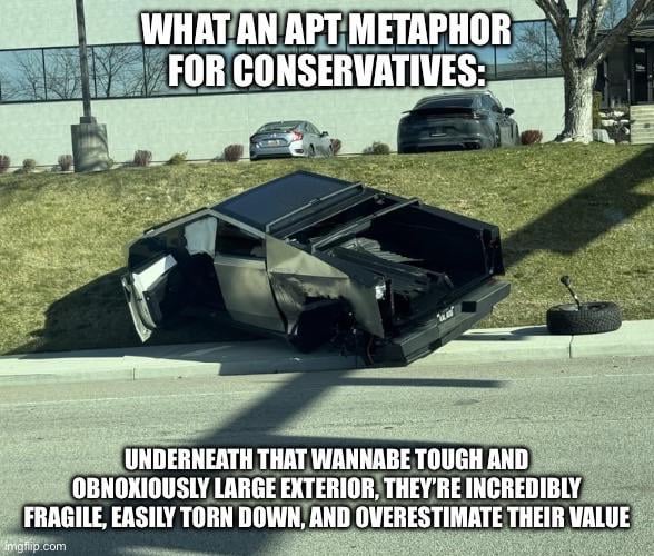 Trash “truck” for trash people.