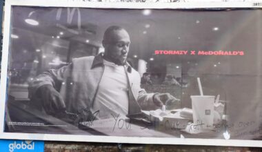 Walthamstow billboard doesn't like Stormzy's McDonald's deal