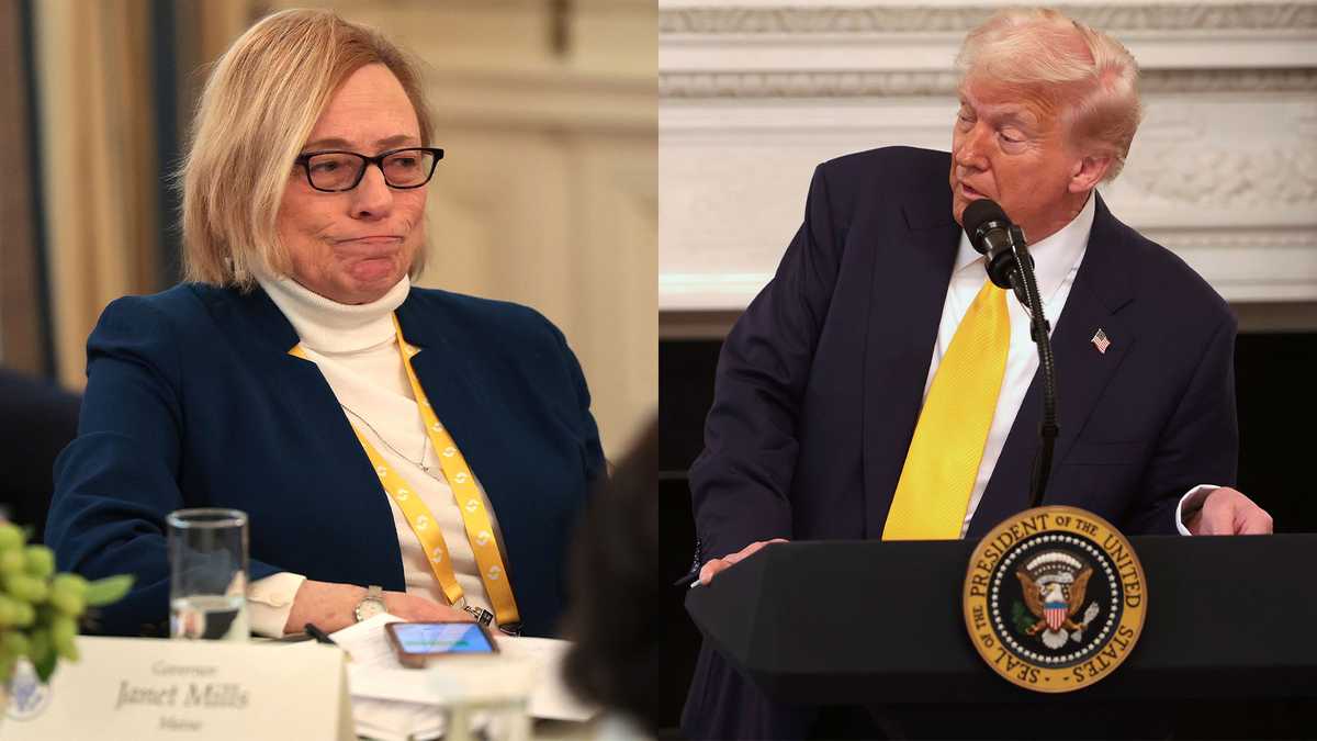 President Trump demands apology from Gov. Mills