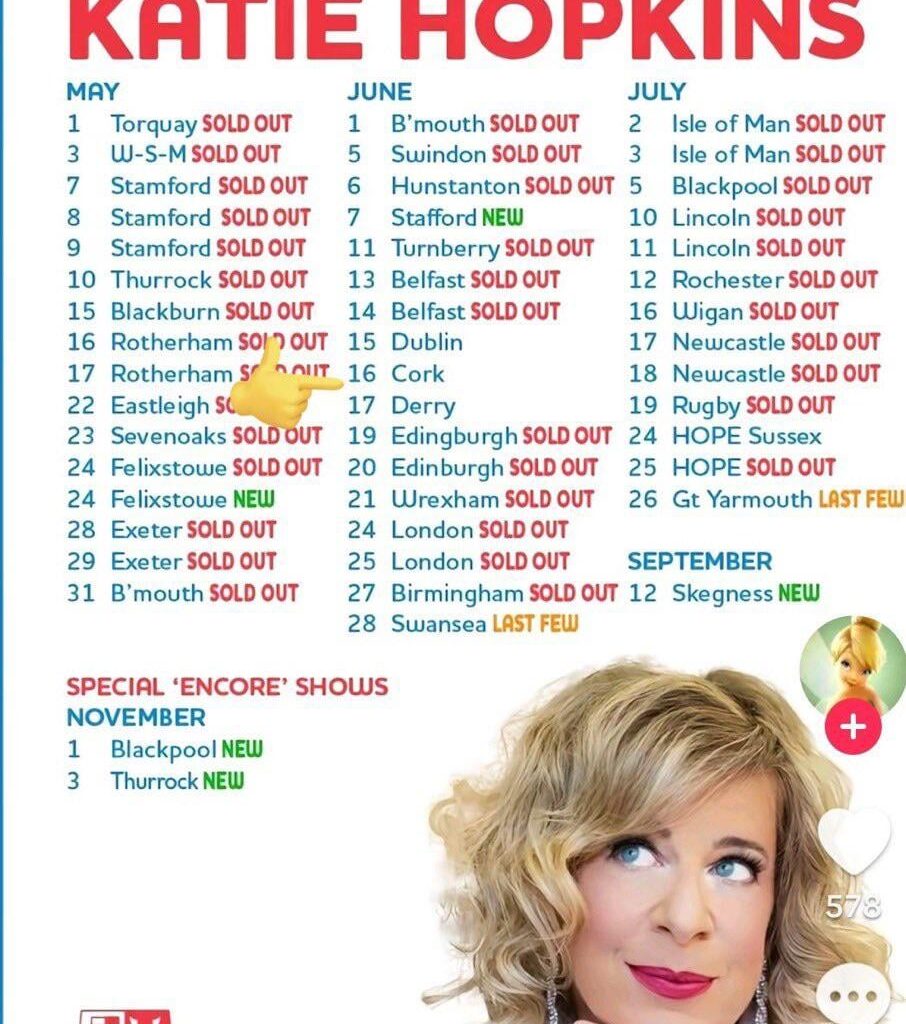 Anyone know where she's appearing in Belfast? And how on earth it's sold out????