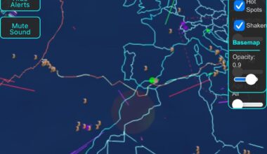 [OC]Opacity slider and fade background 3D transparent globe