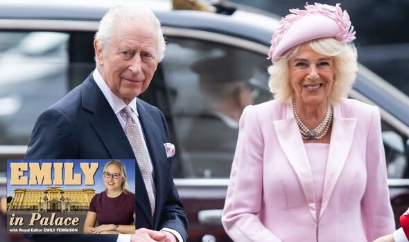 king charles and queen camilla arrive at westminster abbey