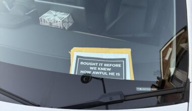 Spotted on a Tesla in Highbury