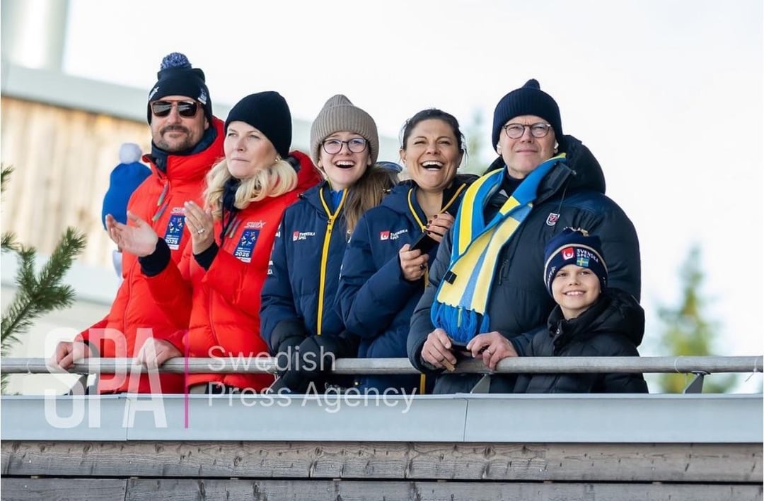Royal Families Attend the 2025 World Ski Championships in Trondheim