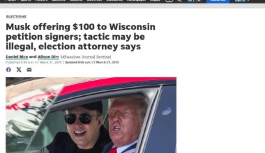Musk offering $100 to Wisconsin petition signers may be illegal, election attorney says