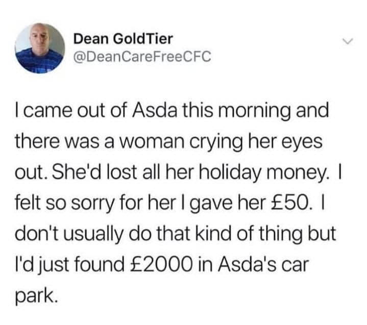 So generous.