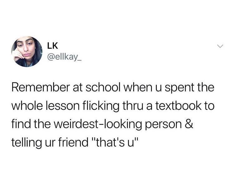 That's u