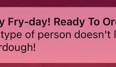 Anyone else’s chippy send them a joke every Friday?