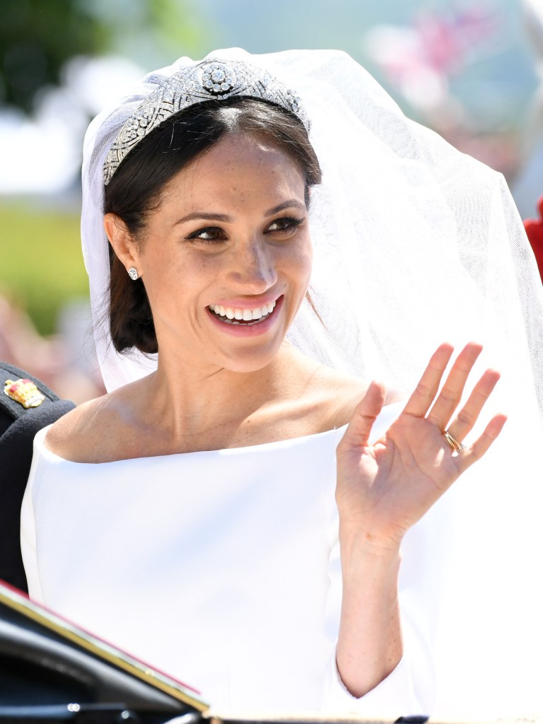 Meghan Markle on her wedding day