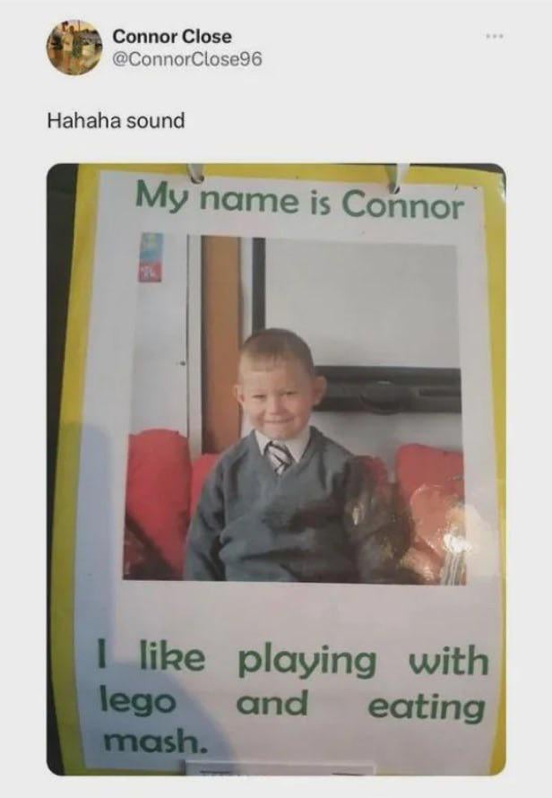 Connor sounds like a good kid