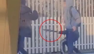 Shocking moment teens with huge machetes fight on Tube platform in front of commuters